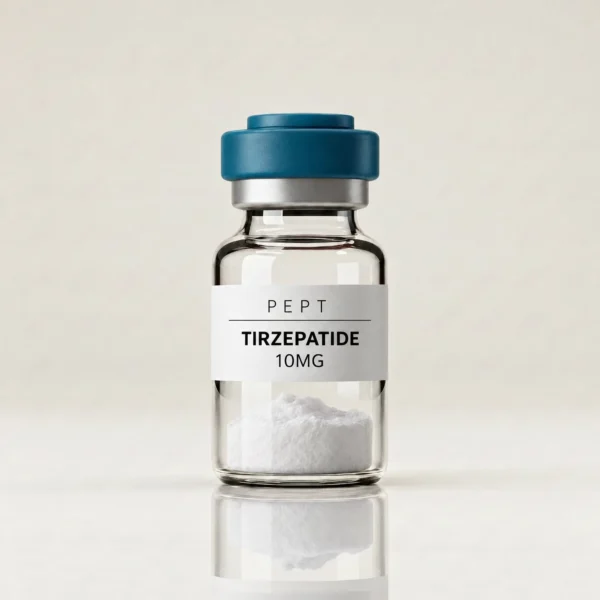 Tirzepatide 10mg research peptide vial